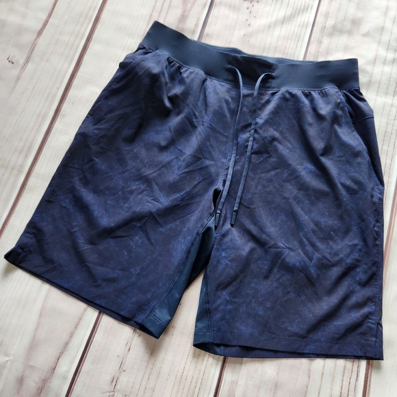 lululemon athletica Other - Lululemon Pace Breaker T.H.E Short 9” Linerless Heathered Navy Black Mens Size L